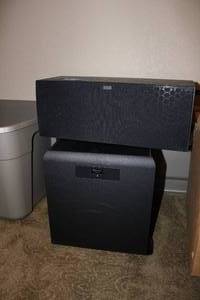 lot 535 image: Klipsch Icon KC-25 and SW-350 Sound Speakers