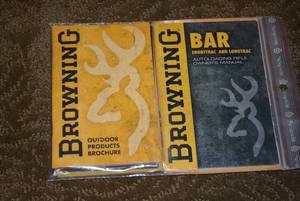 lot 449 image: Browning BAR Manual unopened