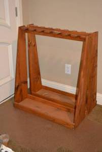 lot 456 image: Wooden holds 7 Guns Racks, 2 Total