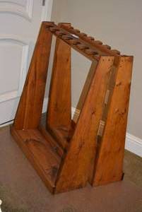 lot 457 image: Wooden holds 7 Guns Racks, 2 Total