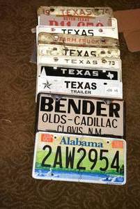 lot 508 image: Vintage License Plates 70s and newer
