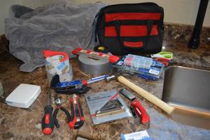 lot 249 image: Misc. Tools and Tool Bag