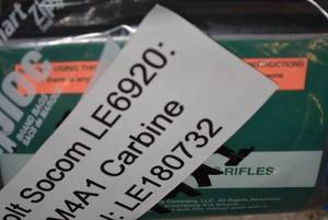 lot 595 image: Gun Accessories ONLY Colt Socom LE6920  LE180732 (NO GUN PREVIEW RECCOMMENDED)