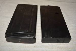 lot 630 image: 2 Clips One marked Cal 762x51 MM, One marked 04TQ4-0612 looks to be 7.62