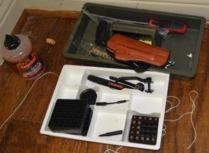 lot 681 image: Copper Coated BBs, Gun Holsters, Ammo and More