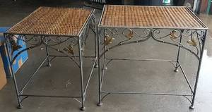 lot 235 image: 2 Metal Patio Tables