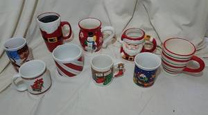 lot 345 image: 9 Ceramic Mugs