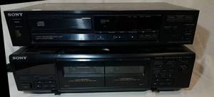 lot 357 image: Sony Cassette Deck & CD Player