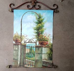 lot 379 image: Hanging Canvas Painting