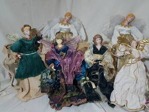 lot 411 image: 6 Tree-Topper Angels