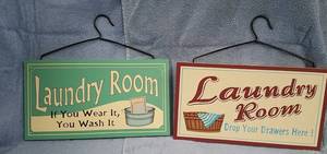 lot 308 image: 2 Laundry Signs