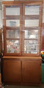 lot 208 image: Wooden China Cabinet
