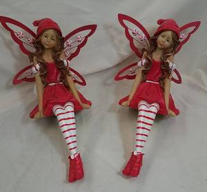 lot 433 image: 2 Resin Fairy Figurines