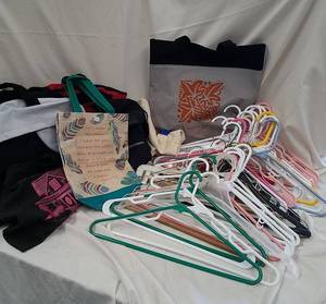 lot 505 image: Hangers &amp Tote Bags