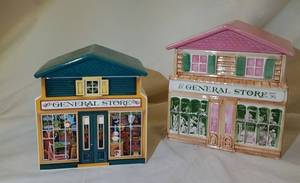 lot 518 image: Miniature General Store Canisters