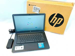 lot 1 image: HP 14 Chromebook Laptop 14-db0020nr (Works)