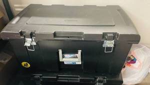 lot 68 image: Sterile Storage Chest Approx 3x2ft w Handle and Wheels for Transport