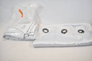 lot 118 image: KLS Norway Window Panels White Set of 2 - 40x108in
