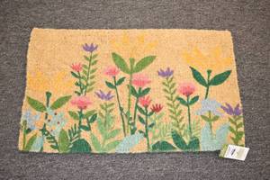 lot 130 image: Viva Terra Flower Doormat 30x18x1in