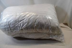 lot 134 image: SoftTex Striped Standard Pillows Set of 2