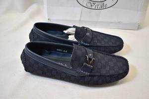 lot 152 image: Marco Vitale Navy Blue Loafers Size 8.5