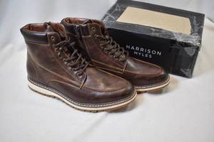 lot 155 image: Harrison Myles Dark Brown Leather Boots Size 12