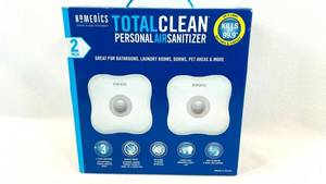 lot 100 image: Personal Air Sanitizer Homedics 2 pack