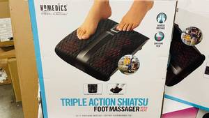 lot 175 image: Homedics Foot Massager w Heat Triple Action