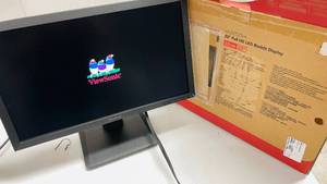 lot 205 image: Viewsonic 22 Computer Monitor Model VA2252Sm w power cable and box