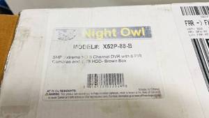lot 234 image: Night Owl Extreme HD 5mp Security Camera System 8-Ch