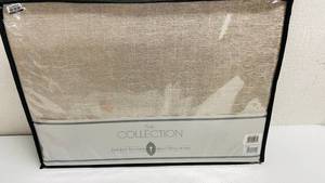 lot 263 image: Chenille Linen Curtain 50x95in
