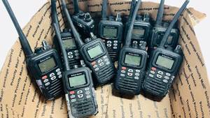 lot 354 image: West Marine VHF150 Radios Lot of 10