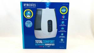 lot 376 image: 2.0 Gal Dual Tank Homedics Total Comfort Ultrasonic Humidifier Warm & Cool Mist White