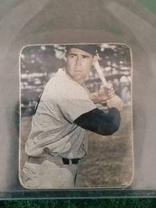 lot 5 image: Ted Williams baseball card