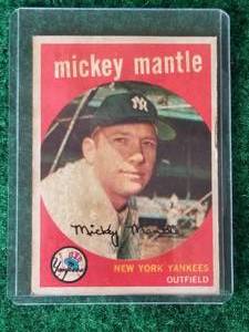 lot 11 image: Mickey Mantle card
