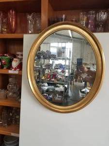 lot 15 image: Oval Mirror