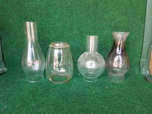 lot 33 image: Glass Lantern chimneys