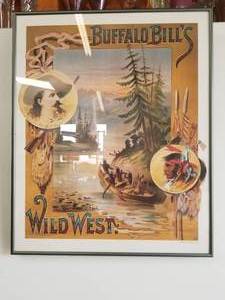 lot 25 image: Buffalo Bill framed art work