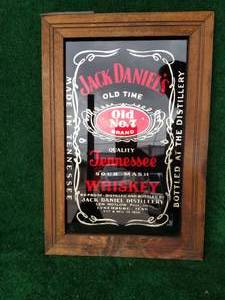 lot 264 image: Jack Daniels wall mirror