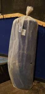 lot 12 image: 1 Roll (50 Linear Meters) of Blue Carpet