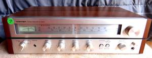 lot 7 image: VINTAGE Toshiba Stereo Receiver SA-220C - HAS POWER - $$$