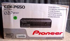 lot 55 image: PIONEER CDX-P650 6-DISC MULTI-CD PLAYER - SEALED BOX