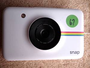 lot 67 image: Polaroid Snap Instant Digital Camera (White)