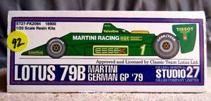 lot 92 image: Studio 27 ST27-FK2076 Lotus 79B Martini Argentine GP 79 120 - $$$$
