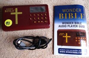 lot 93 image: Wonder Bible KJV- The Talking Audio Bible Player (King James Version) New & Old Testament  - WORKS