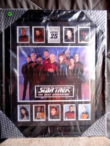 lot 99 image: LIMITED EDITION (17812620) Star Trek The Next Generation 25th Framed Presentation By Mounted Memories