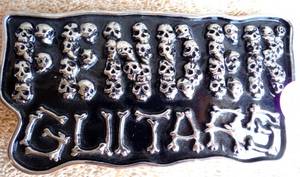 lot 117 image: COOL FENDER GUITAR BELT BUCKLE