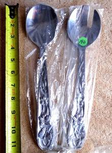 lot 190 image: LEXOX SALAD FORK & SPOON SERVING SET - NIP