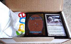 lot 196 image: LARGE LOT MAGIC WIZARDS OF THE COAST CARDS IN BOX
