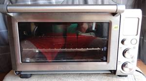 lot 199 image: Breville BOV800XL Smart Oven 1800-Watt Convection Toaster Oven with Element IQ, Silver - TESTEDWORKING - $$$